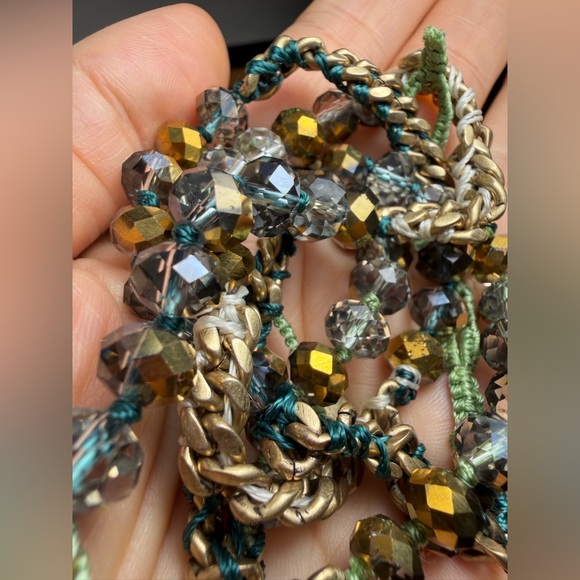 CHLOE + ISABEL Green Gold Multi-Wrap Bracelet - Picture 7 of 9